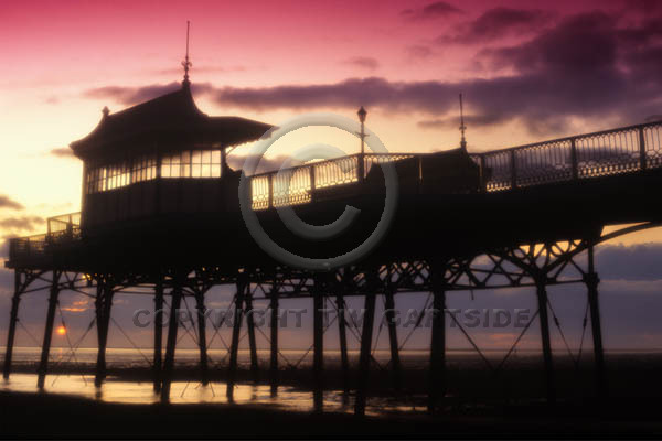 st annes pier moody sunset